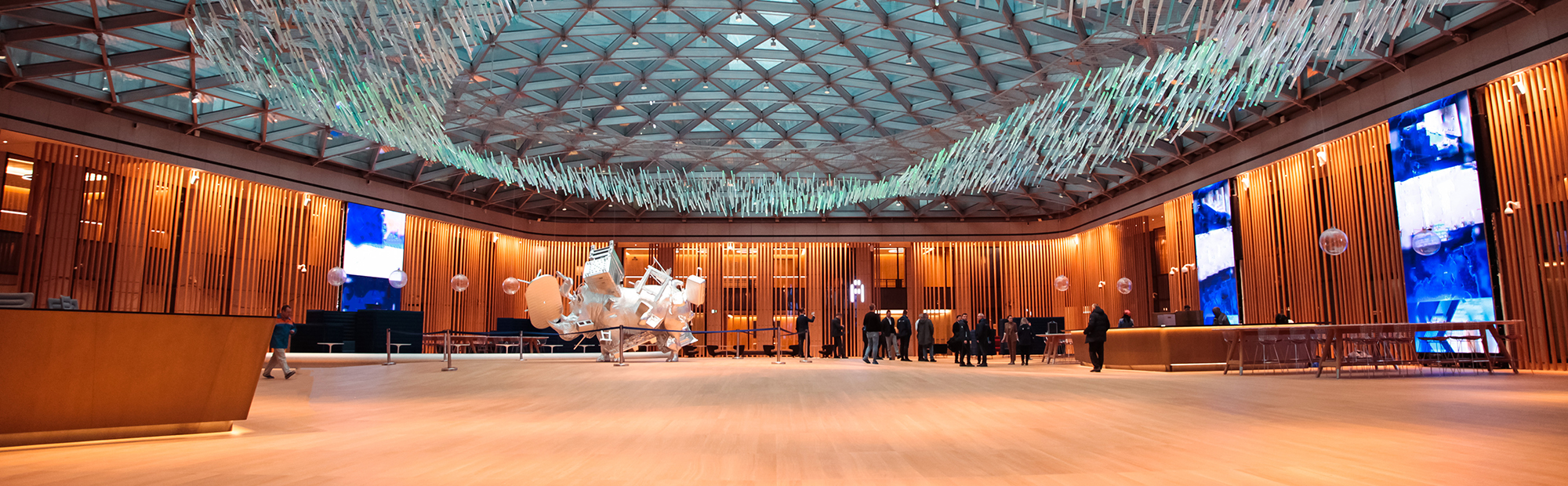 Atrium in the headquarter of international company